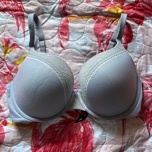 Victoria’s Secret Blue/Grey “Perfect Shape” Push Up Bra 36DD LIKE NEW
